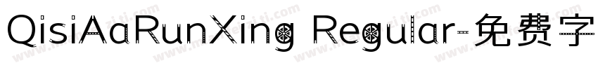 QisiAaRunXing Regular字体转换